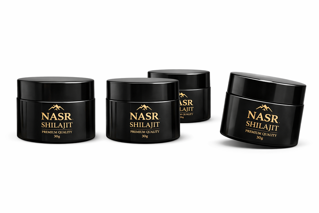Nasr Shilajit - 30g Pure Himalayan Shilajit Hard Resin - Free Branded Mug + Spoon